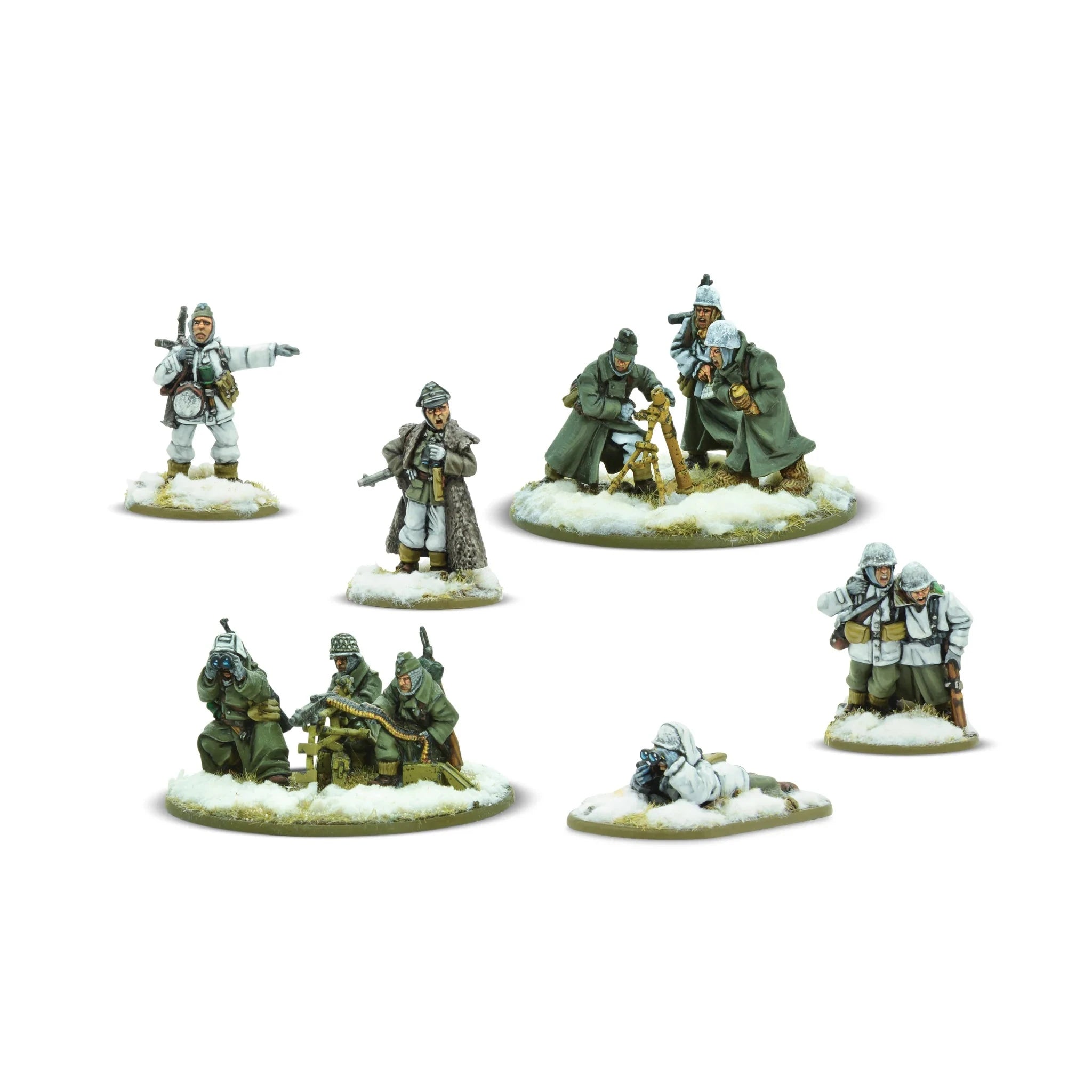 Bolt Action | German Army Support Group Winter | 28mm Metal Unit