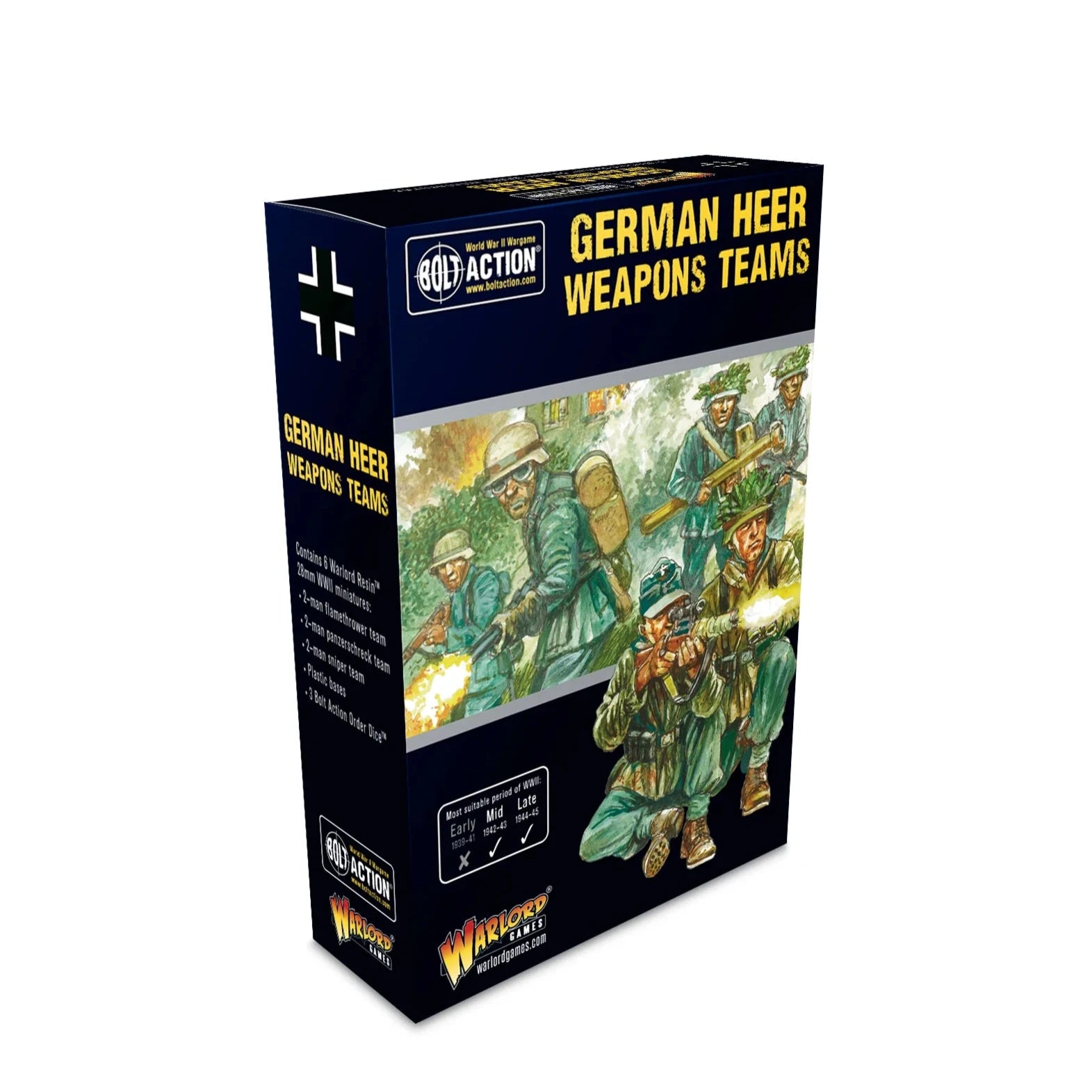 Bolt Action | German Heer Weapons Team | 28mm Resin Unit