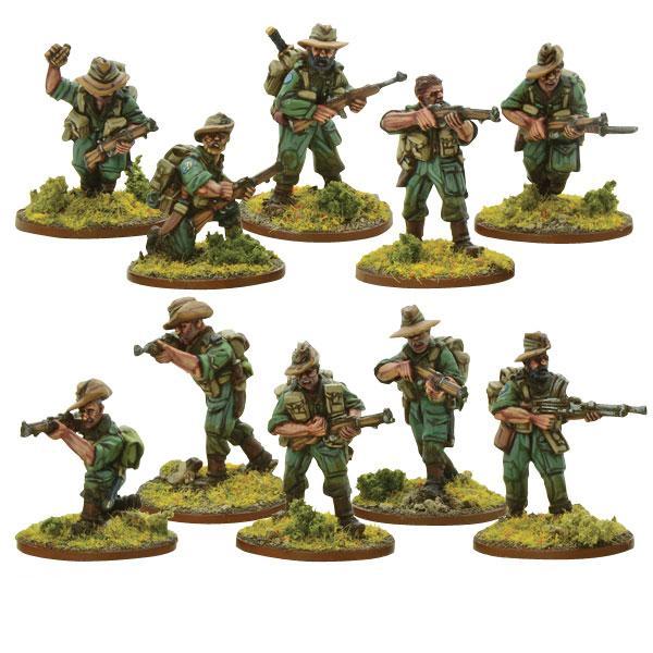 Bolt Action | British Chindit Section | 28mm Metal Unit | Warlord | Miniature Kingdoms