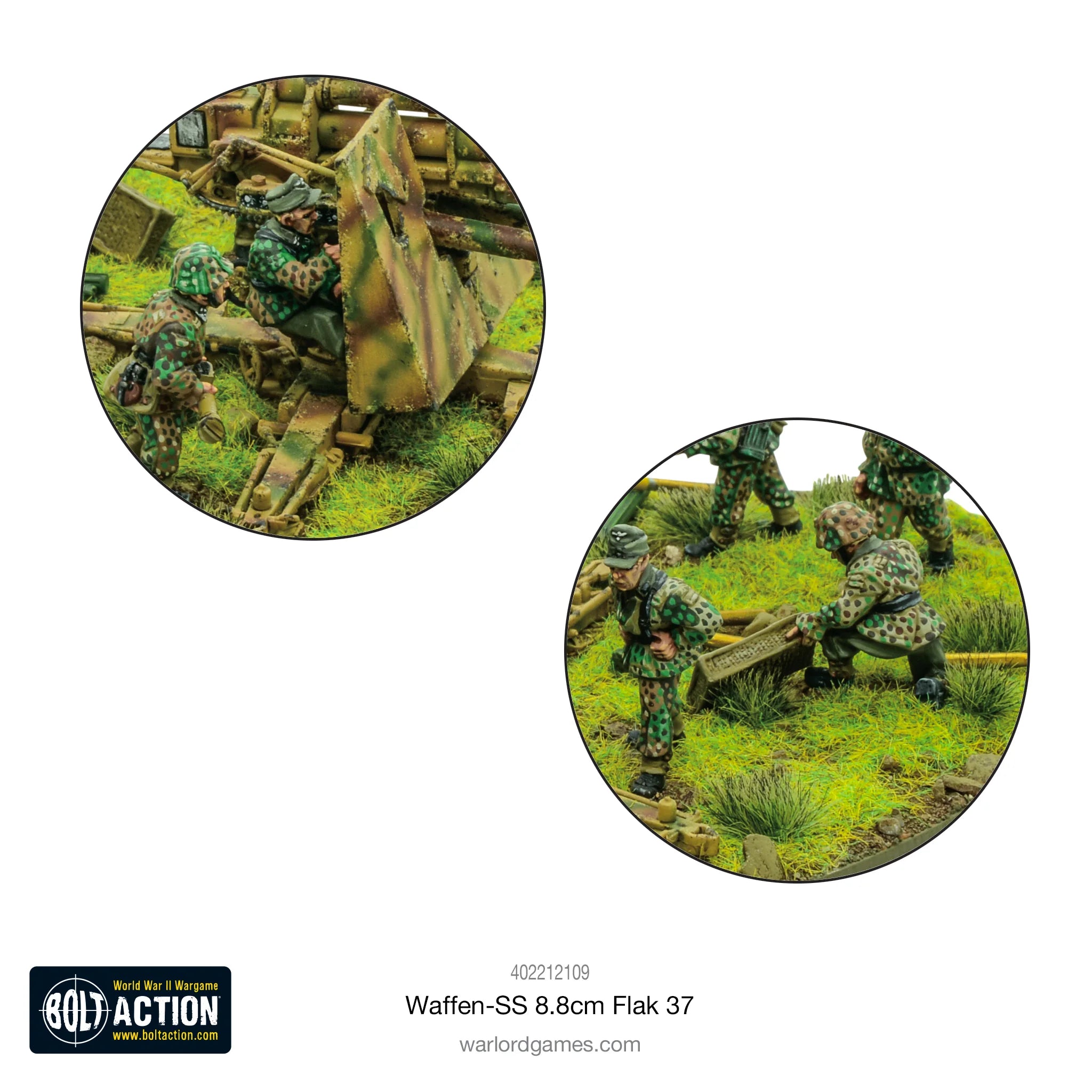 Bolt Action | German Waffen SS 8.8cm Flak 37 | 28mm Plastic & Metal Unit