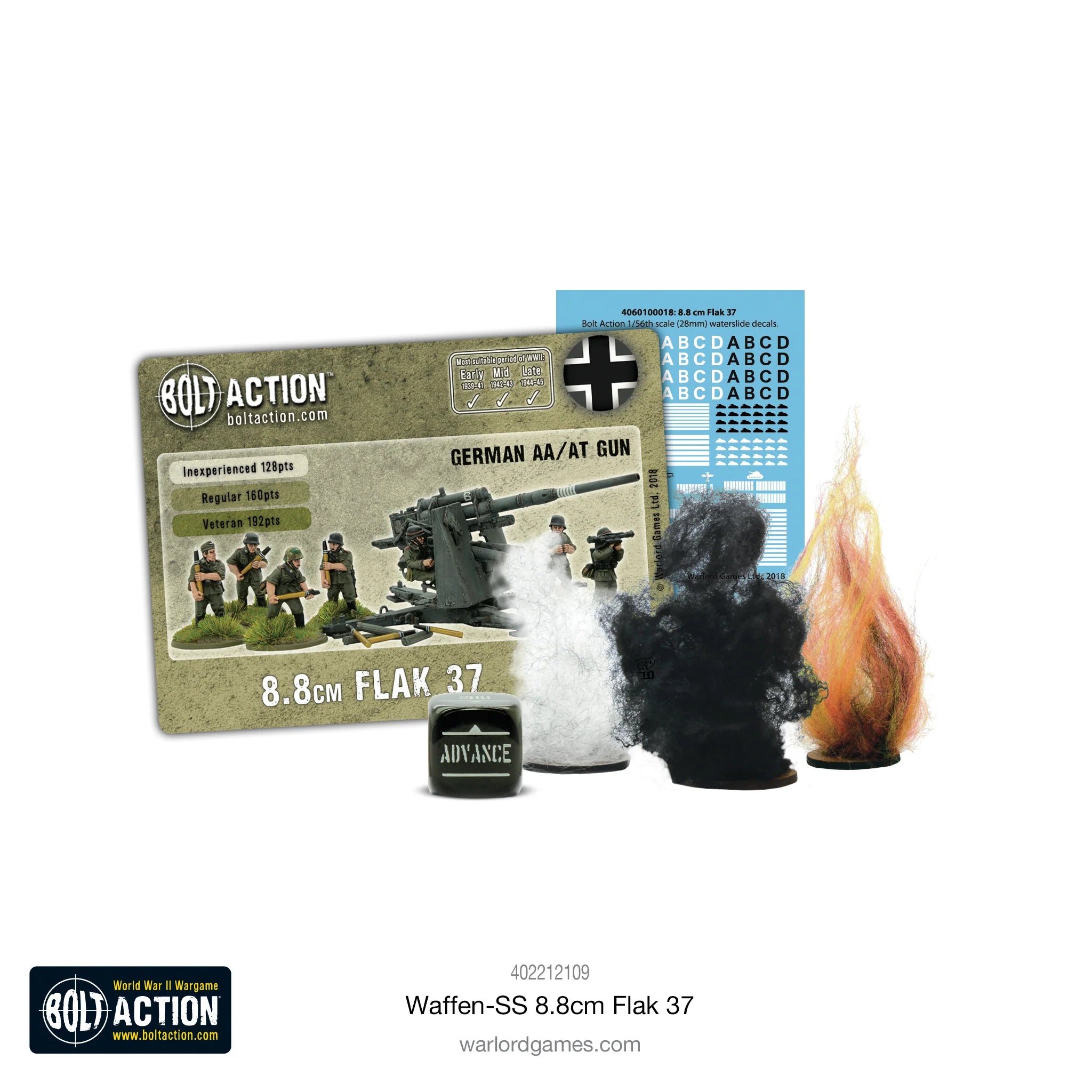 Bolt Action | German Waffen SS 8.8cm Flak 37 | 28mm Plastic & Metal Unit