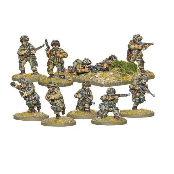 Bolt Action | USA | US Paratrooper Squad | 28mm Metal Unit | Warlord | Miniature Kingdoms