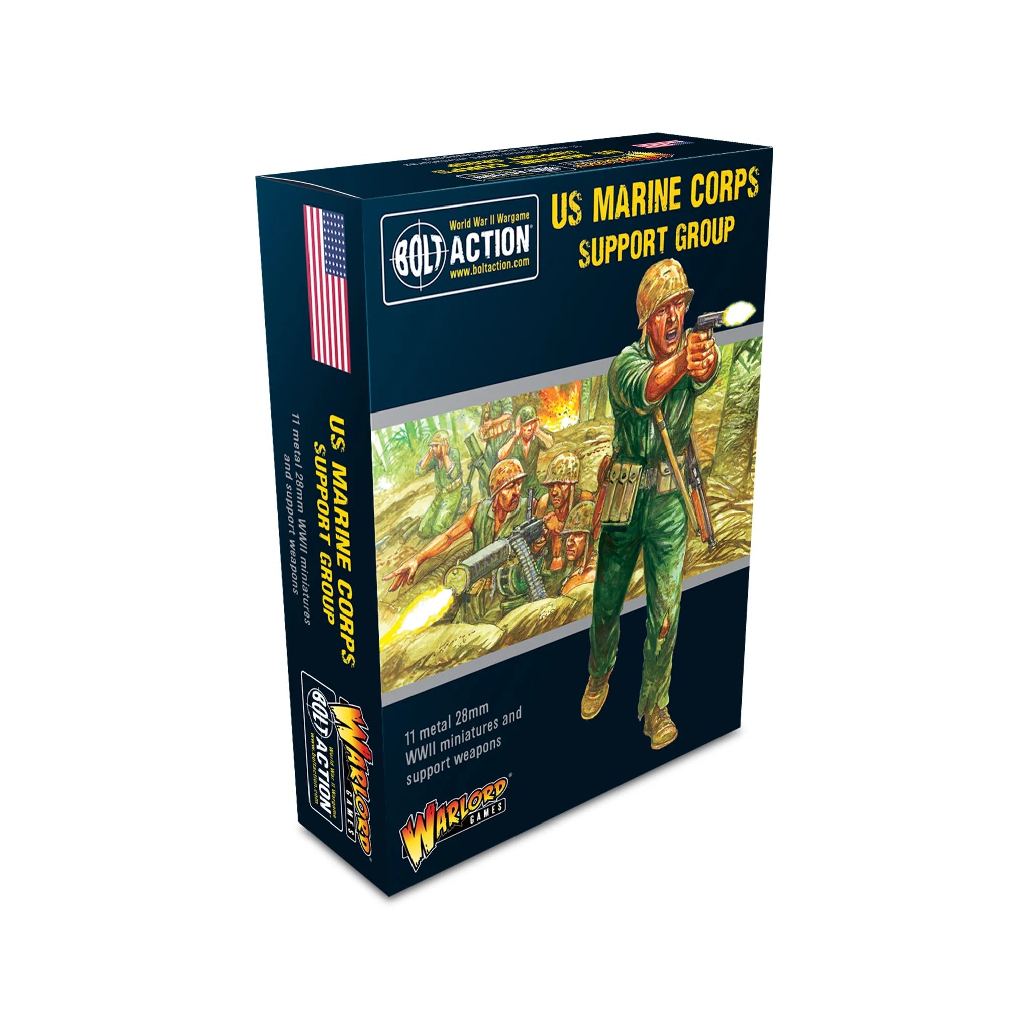 Bolt Action | US | US Marine Corps Support Group | 28mm Metal Unit