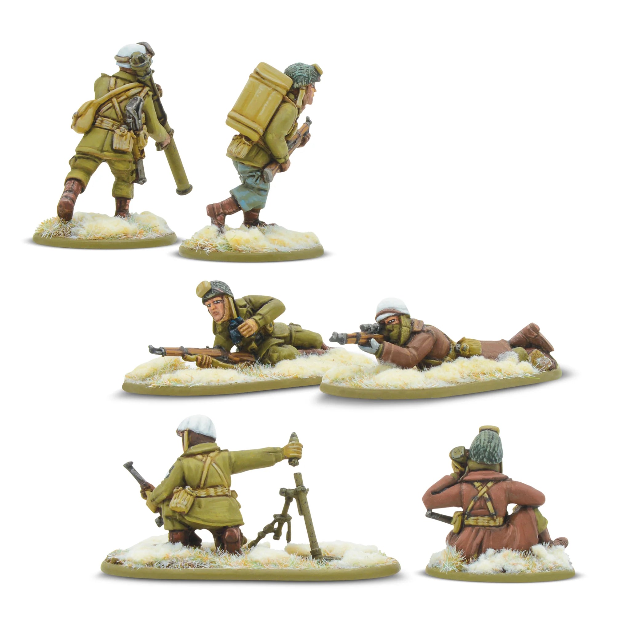 Bolt Action | US Airborne Weapons Team Winter | 28mm Resin Unit