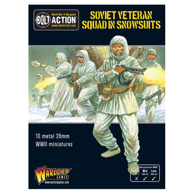 Bolt Action | Soviet Veterans Squad in Snowsuits | 28mm Plastic Unit