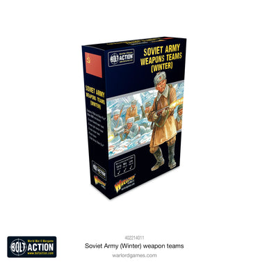 Bolt Action | Soviet Army Weapons Teams Winter | 28mm Resin Small Box