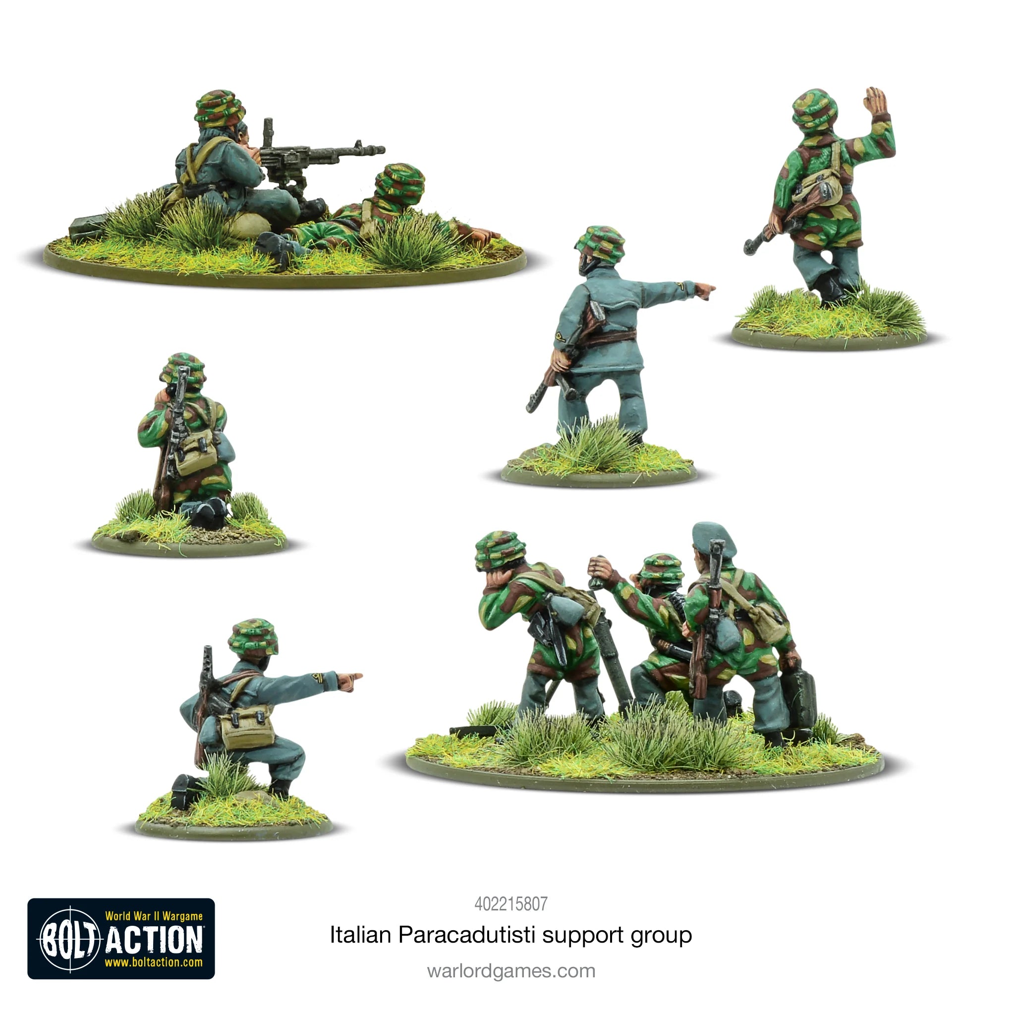 Bolt Action | Italian Paracadutisti Support Group | 28mm Metal Unit