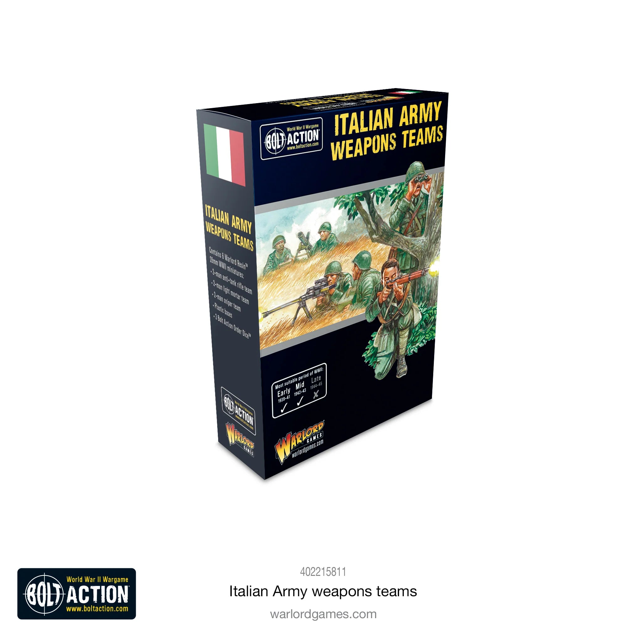 Bolt Action | Italian Army Weapons Teams | 28mm Resin Unit