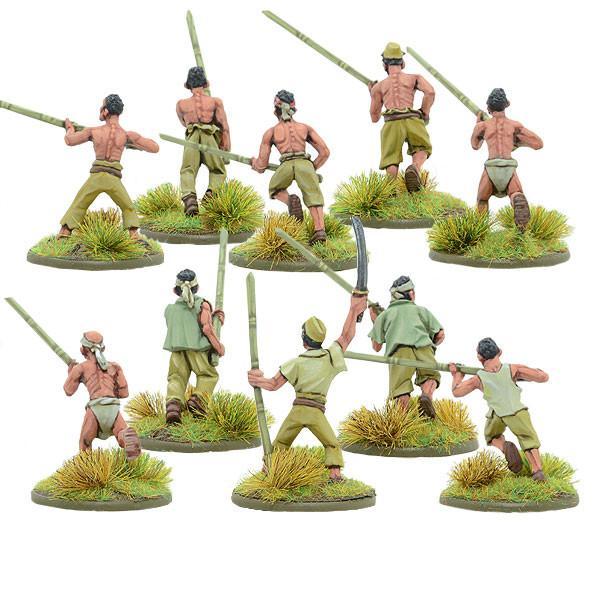 Bolt Action | Japanese Bamboo Spear Fighter Squad | 28mm Plastic Unit