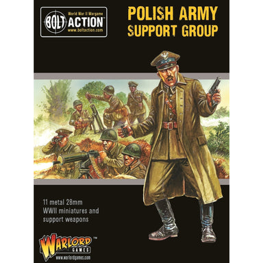 Bolt Action | Polish Army Support Group | 28mm Metal Unit | Warlord | Miniature Kingdoms