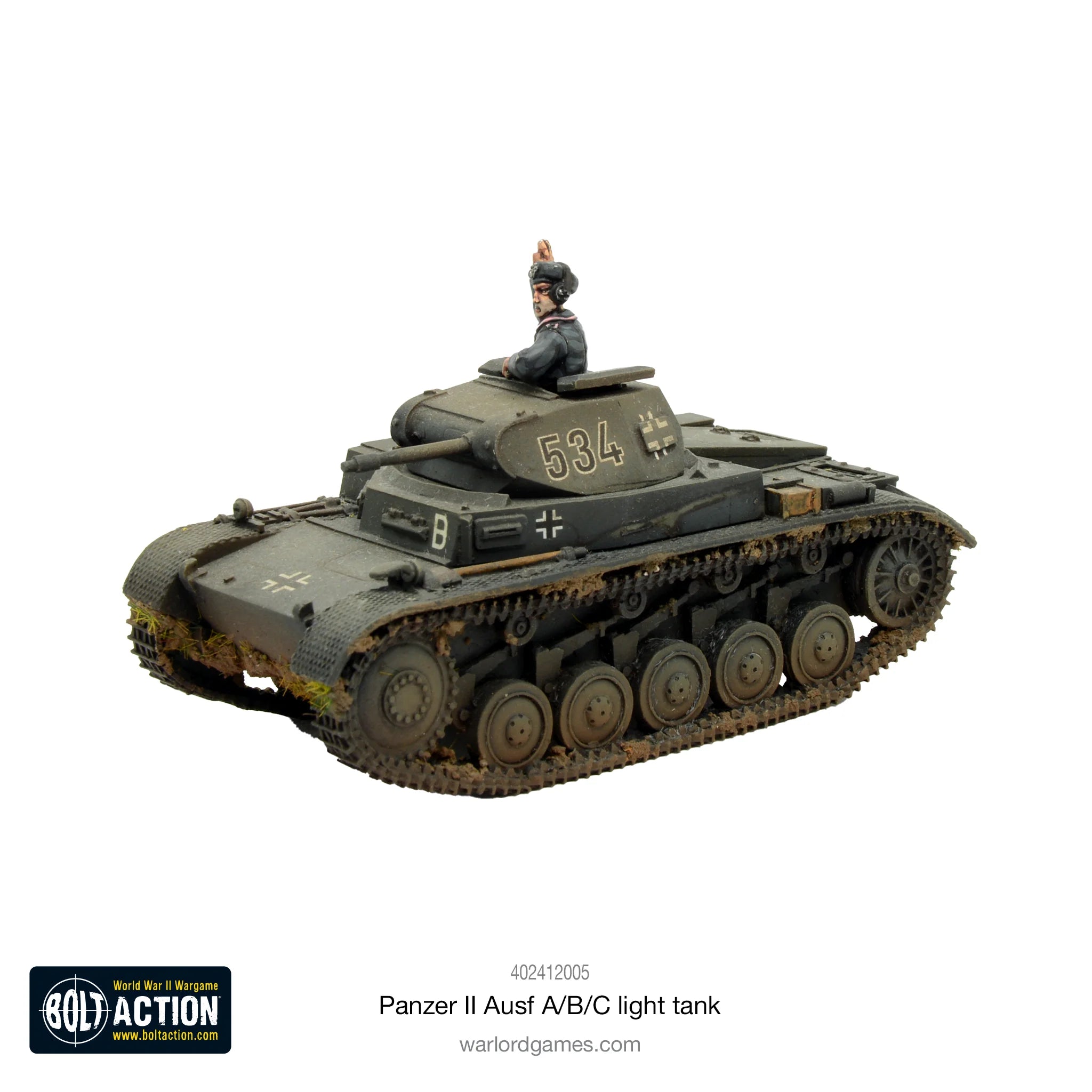 Bolt Action | German Panzer II Ausf A/B/C | 28mm Resin Metal Vehicle