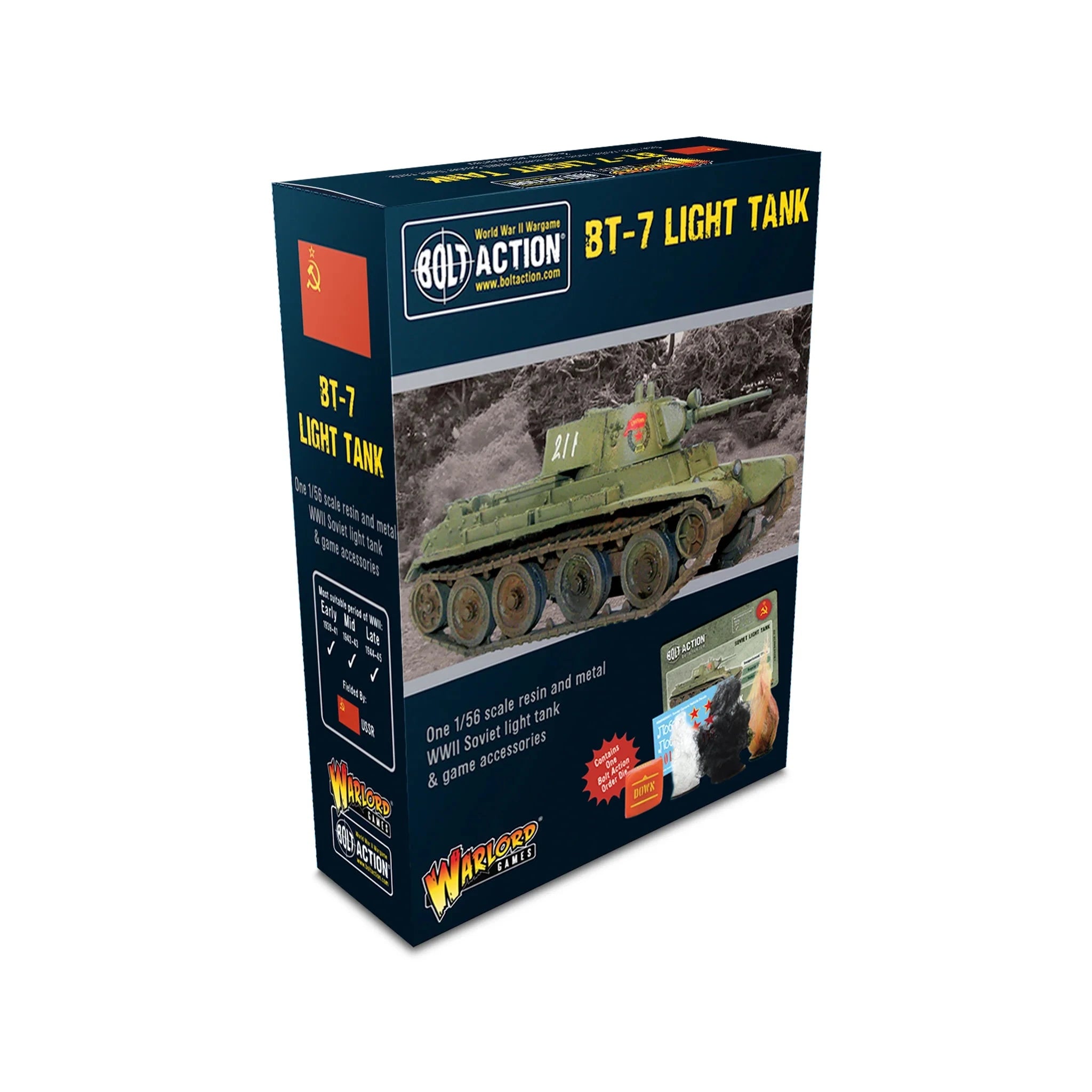 Bolt Action | Soviet BT-7 Light Tank | 28mm Resin Metal Vehicle