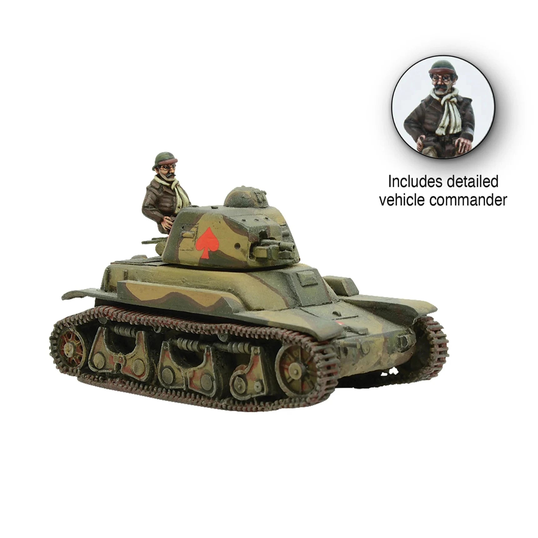 Bolt Action | French | Renault R35 Light Tank | 28mm Resin Vehicle | Warlord | Miniature Kingdoms