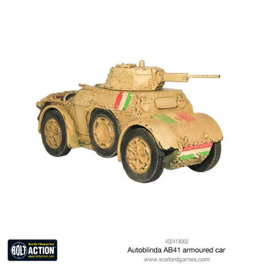 Bolt Action | Italian | Autoblinda AB41 | 28mm Metal Vehicle | Warlord | Miniature Kingdoms