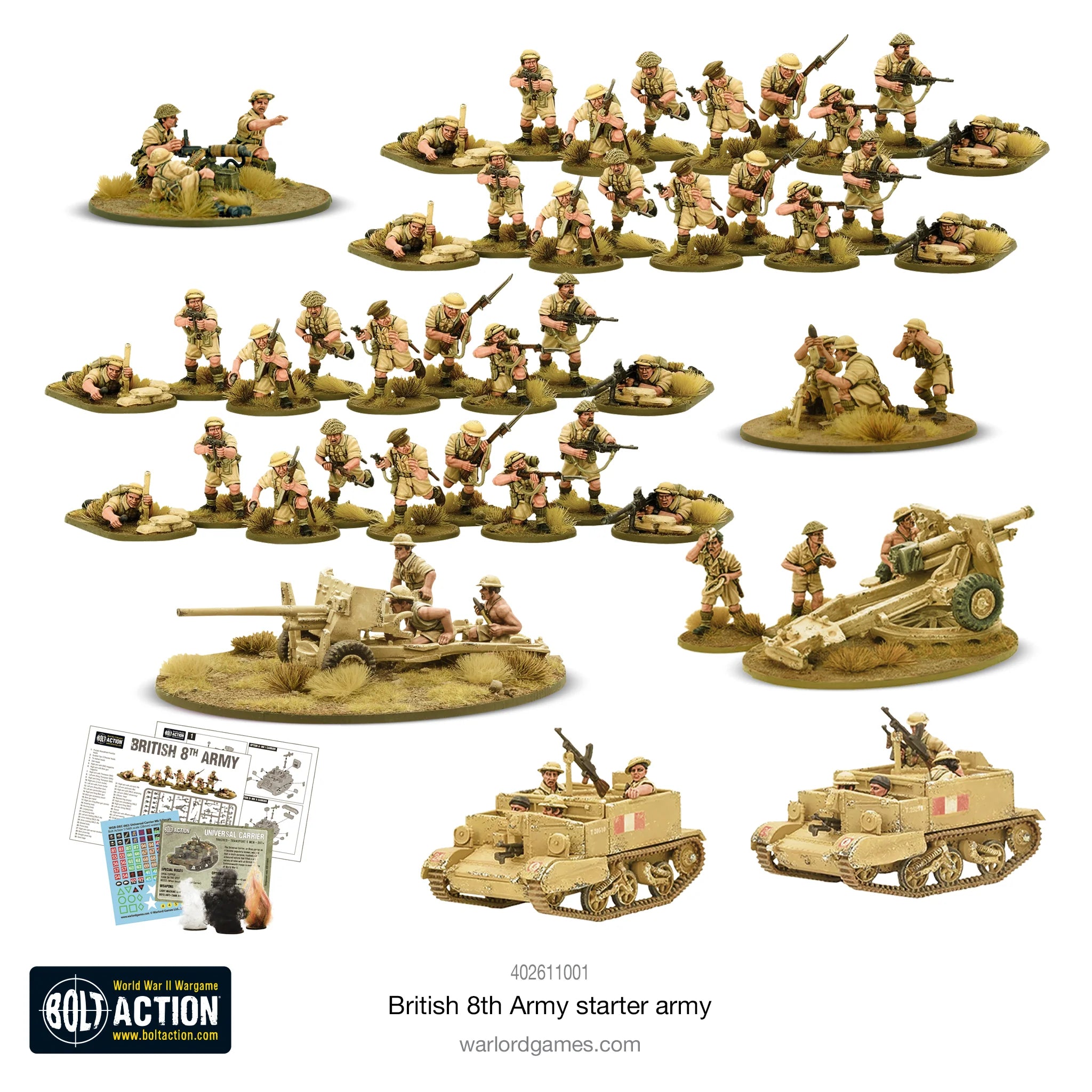 Bolt Action | British 8th Army | 28mm Plastic Starter