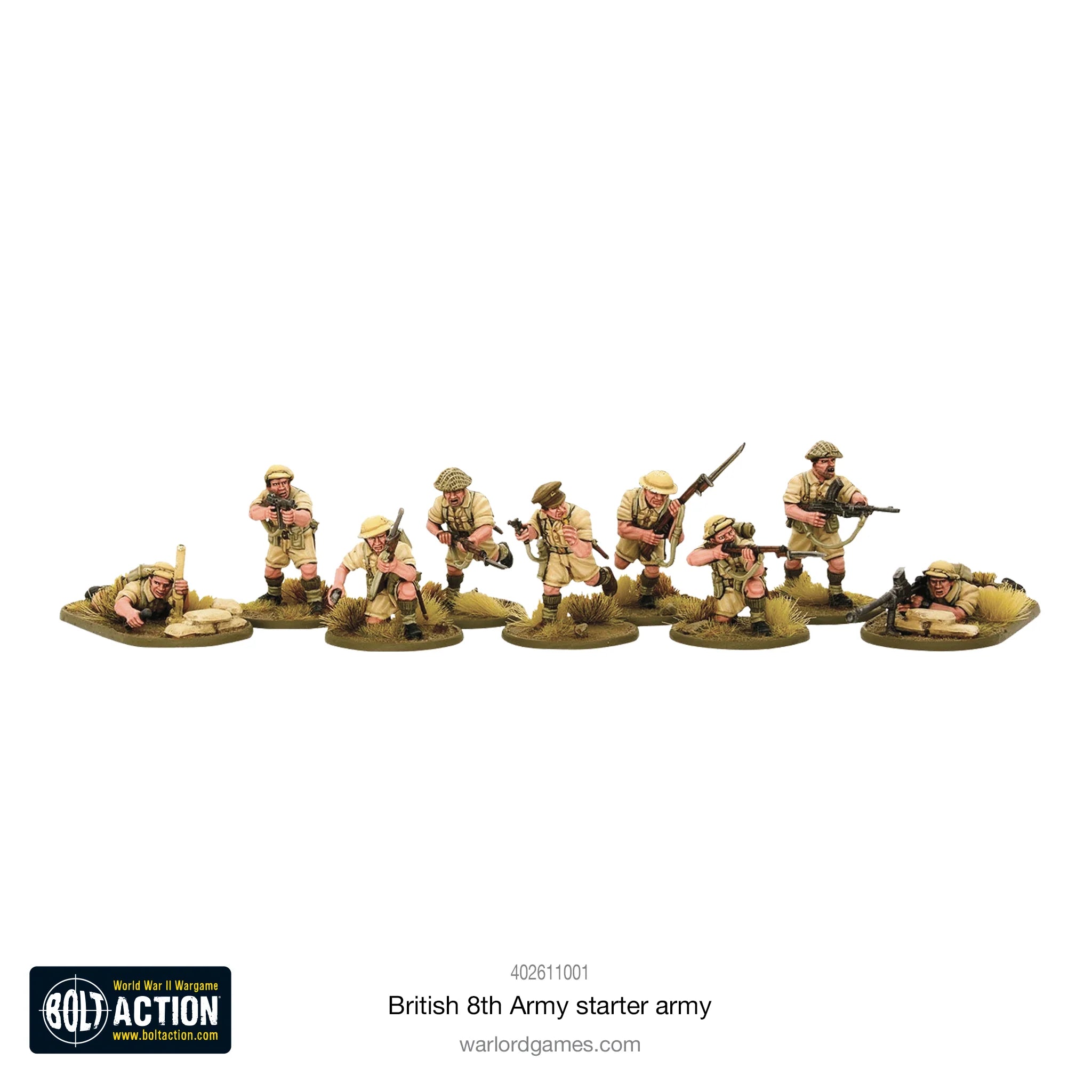 Bolt Action | British 8th Army | 28mm Plastic Starter