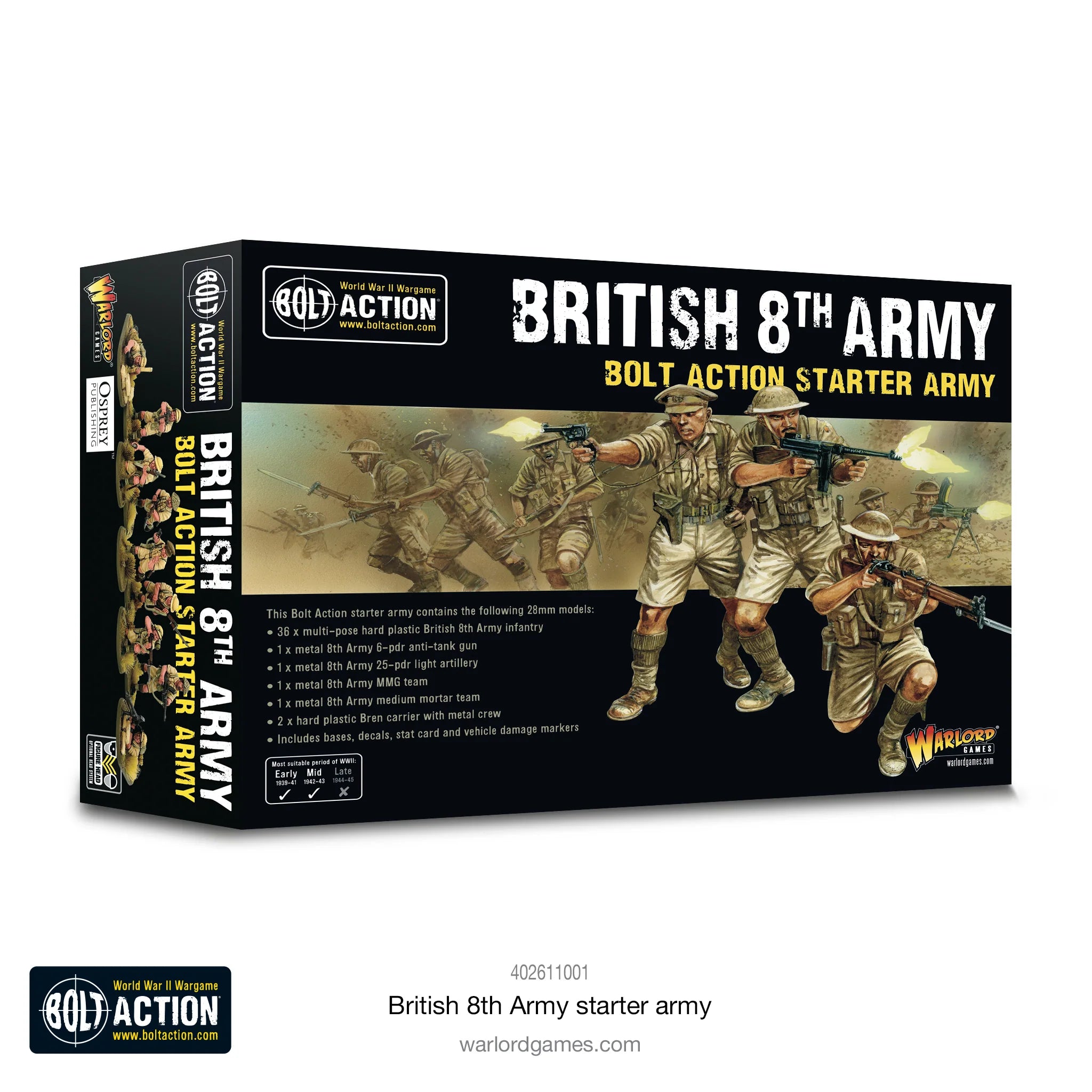 Bolt Action | British 8th Army | 28mm Plastic Starter