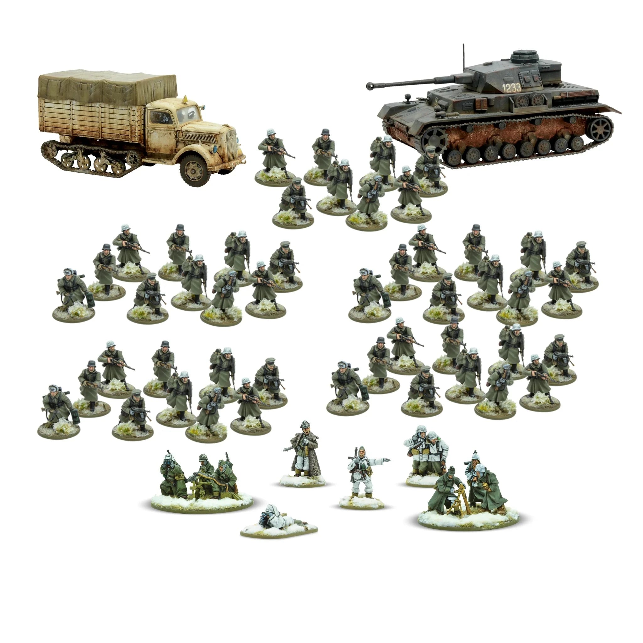 Bolt Action | German Heer Winter | 28mm Plastic Starter