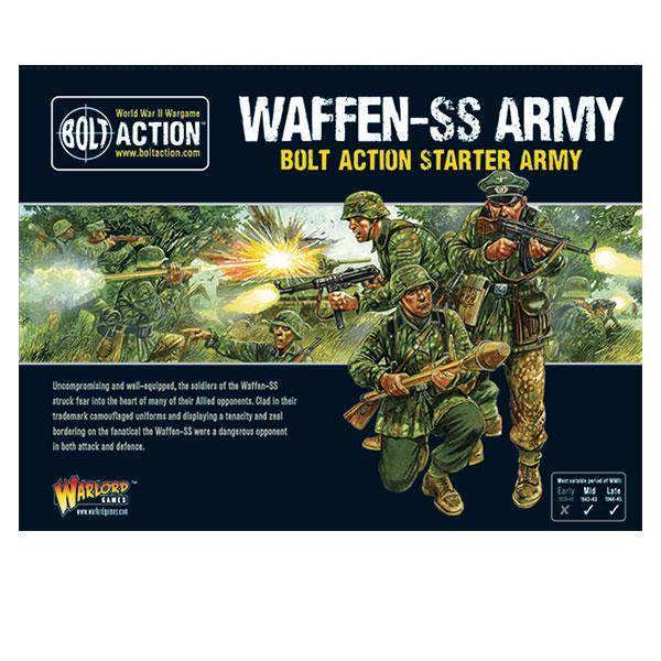 Bolt Action | German Waffen-SS | 28mm Plastic Starter | Warlord | Miniature Kingdoms