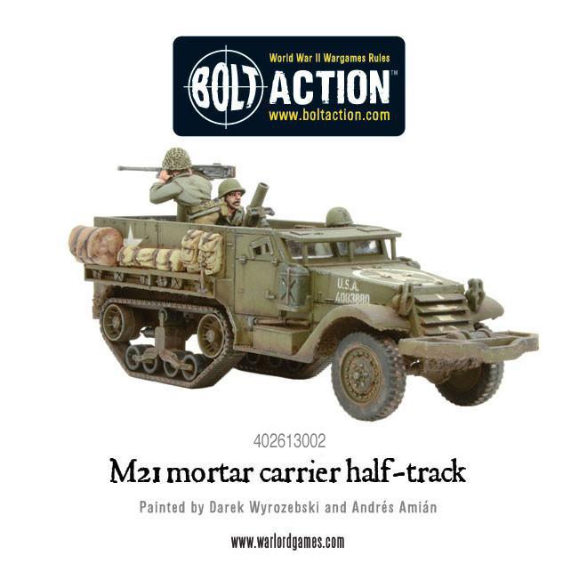 Bolt Action | USA M21 Mortar Carrier Halftrack | 28mm Plastic Vehicle