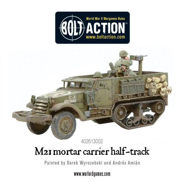 Bolt Action | USA M21 Mortar Carrier Halftrack | 28mm Plastic Vehicle