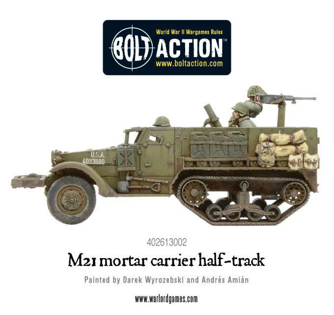 Bolt Action | USA M21 Mortar Carrier Halftrack | 28mm Plastic Vehicle