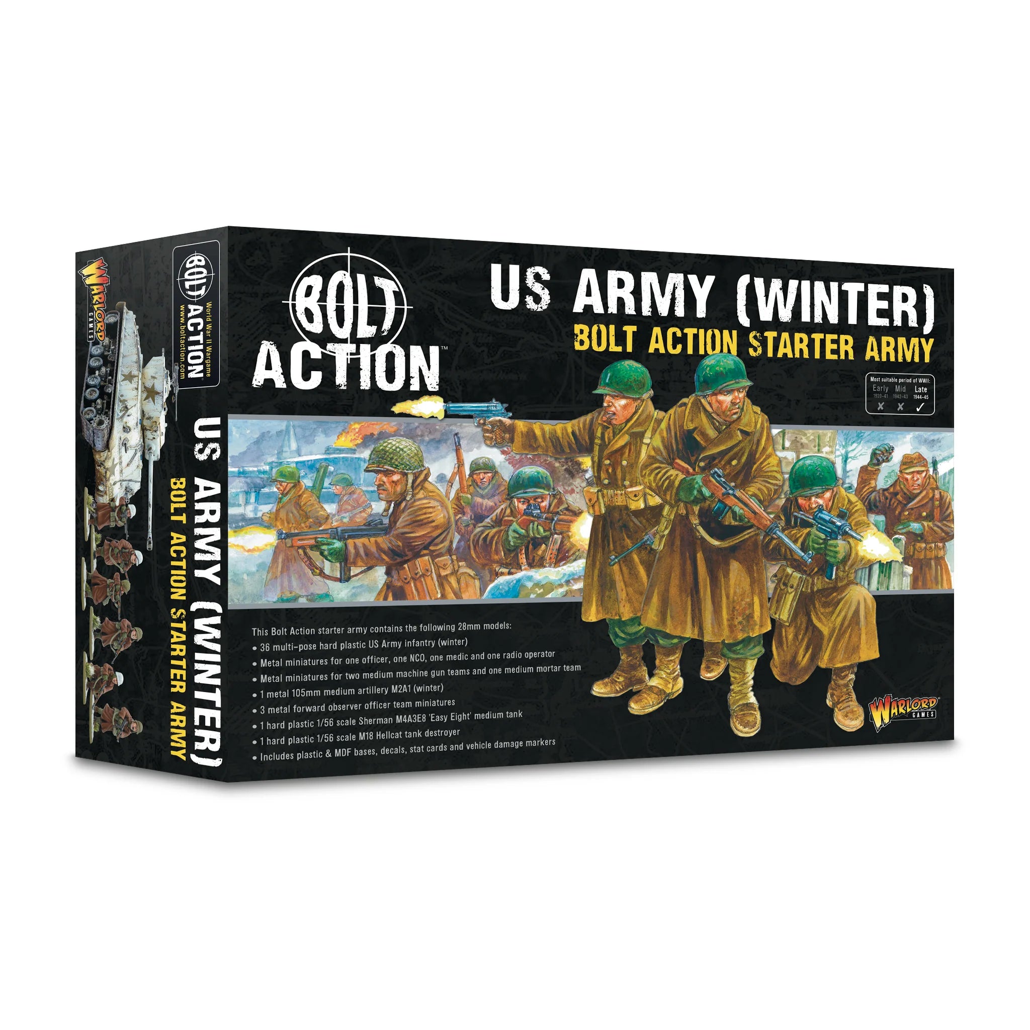 Bolt Action | American US Army Winter Starter | 28mm Plastic Starter