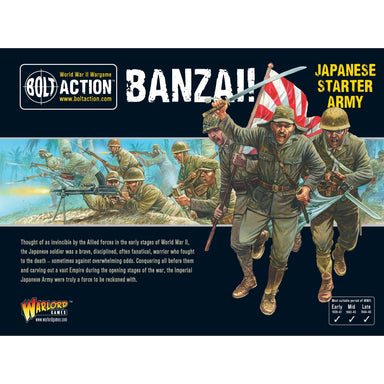 Bolt Action | Japanese Banzai | 28mm Plastic Starter | Warlord | Miniature Kingdoms