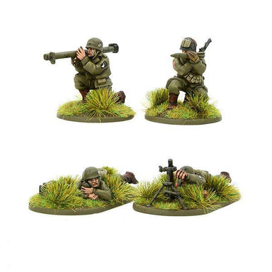 Bolt Action | American US Airborne Bazooka & Light Mortars 44-45 | 28mm Metal Blister Pack