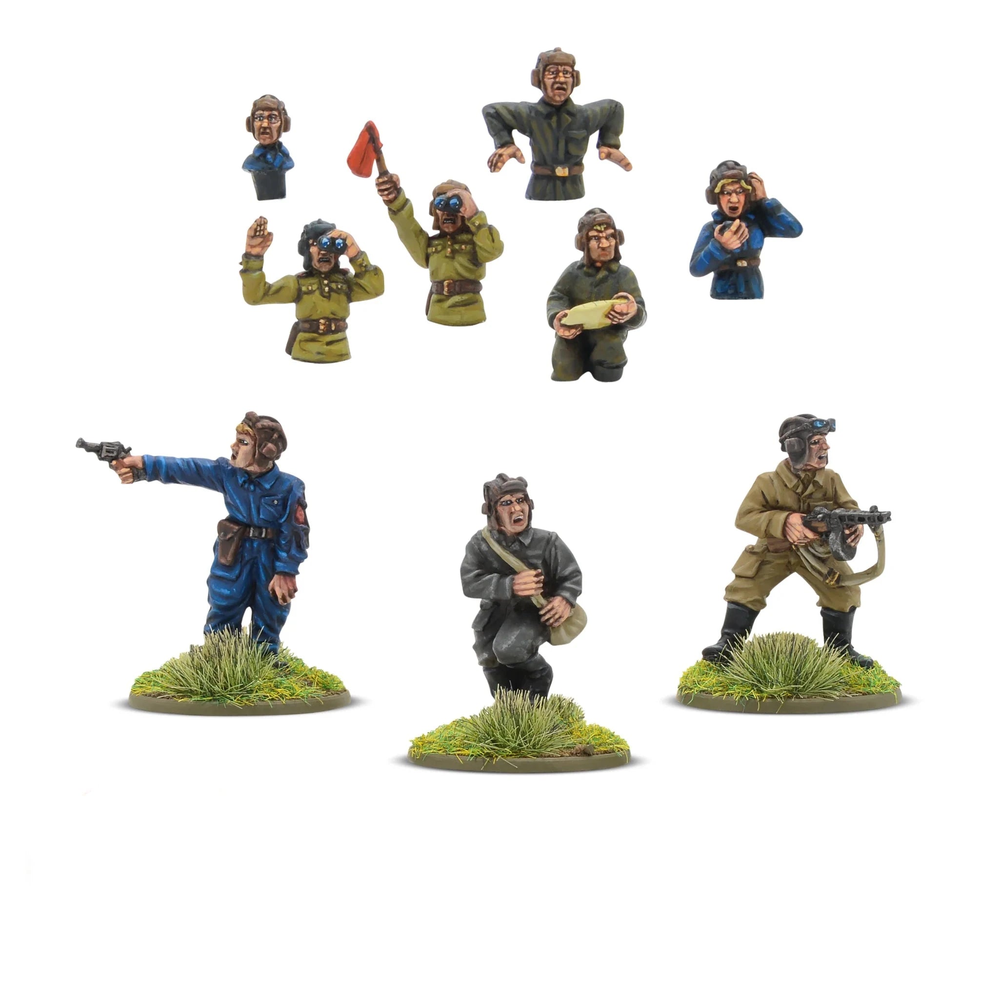 Bolt Action | Soviet Army Tank Crew | 28mm Metal Resin Pack