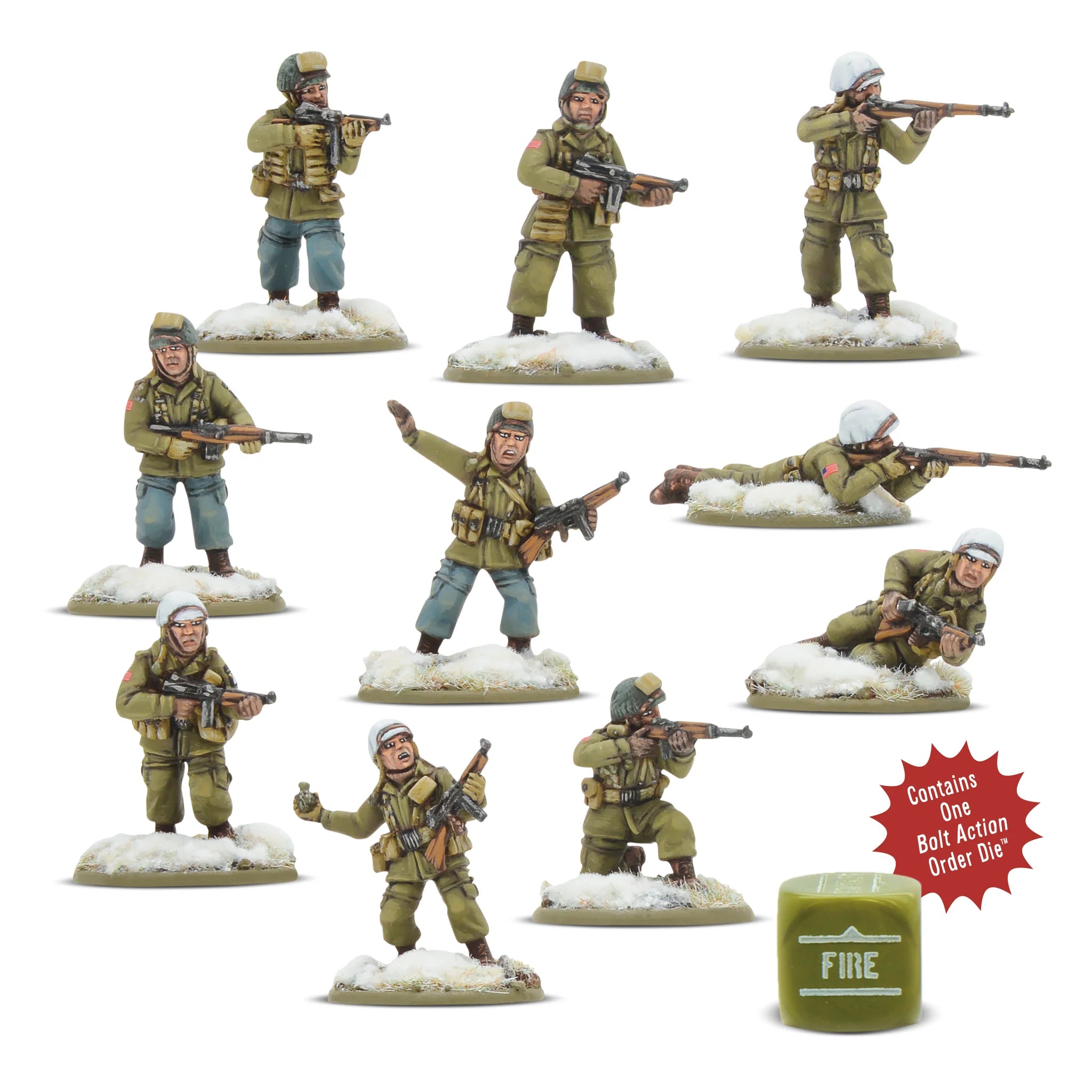 Bolt Action | US Airborne Pathfinder Squad Winter | 28mm Resin Unit