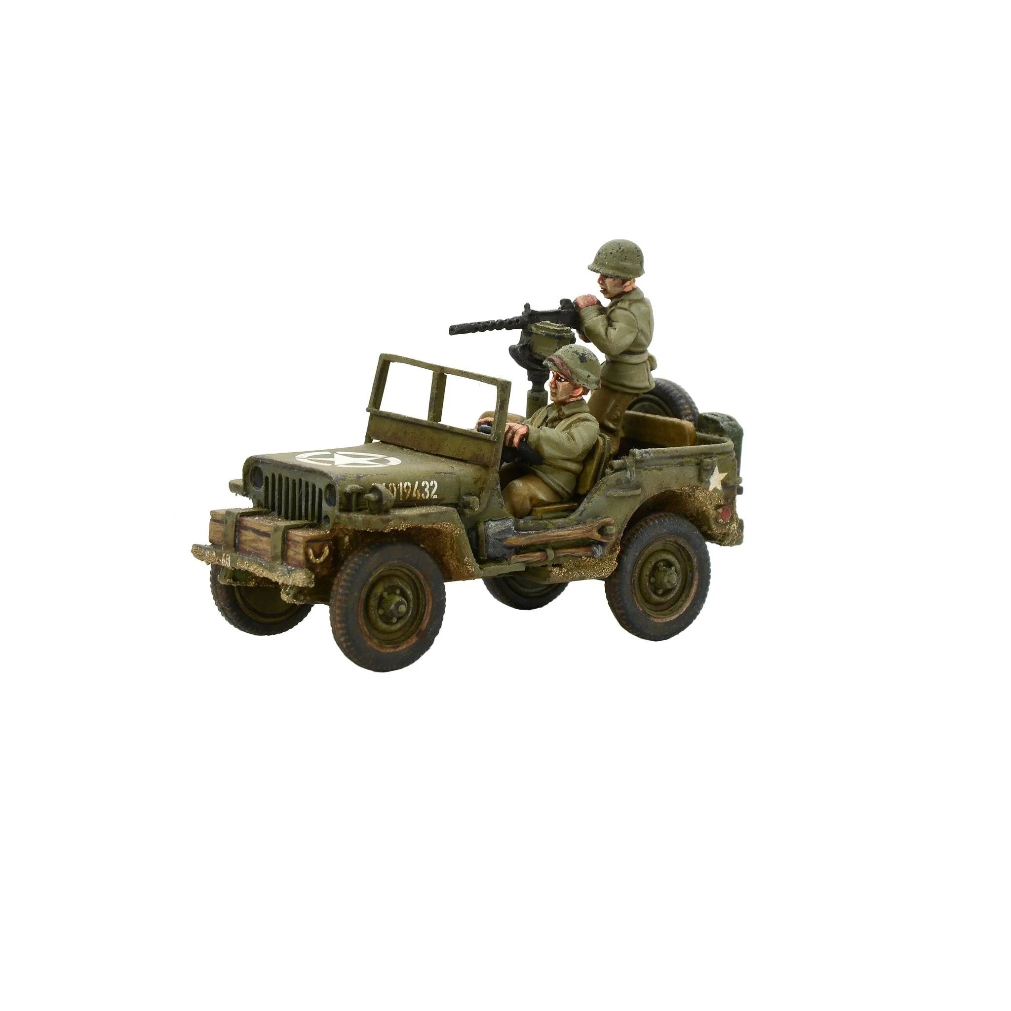 Bolt Action | American US Army Jeep 30 Cal MMG | 28mm Metal Blister Pack