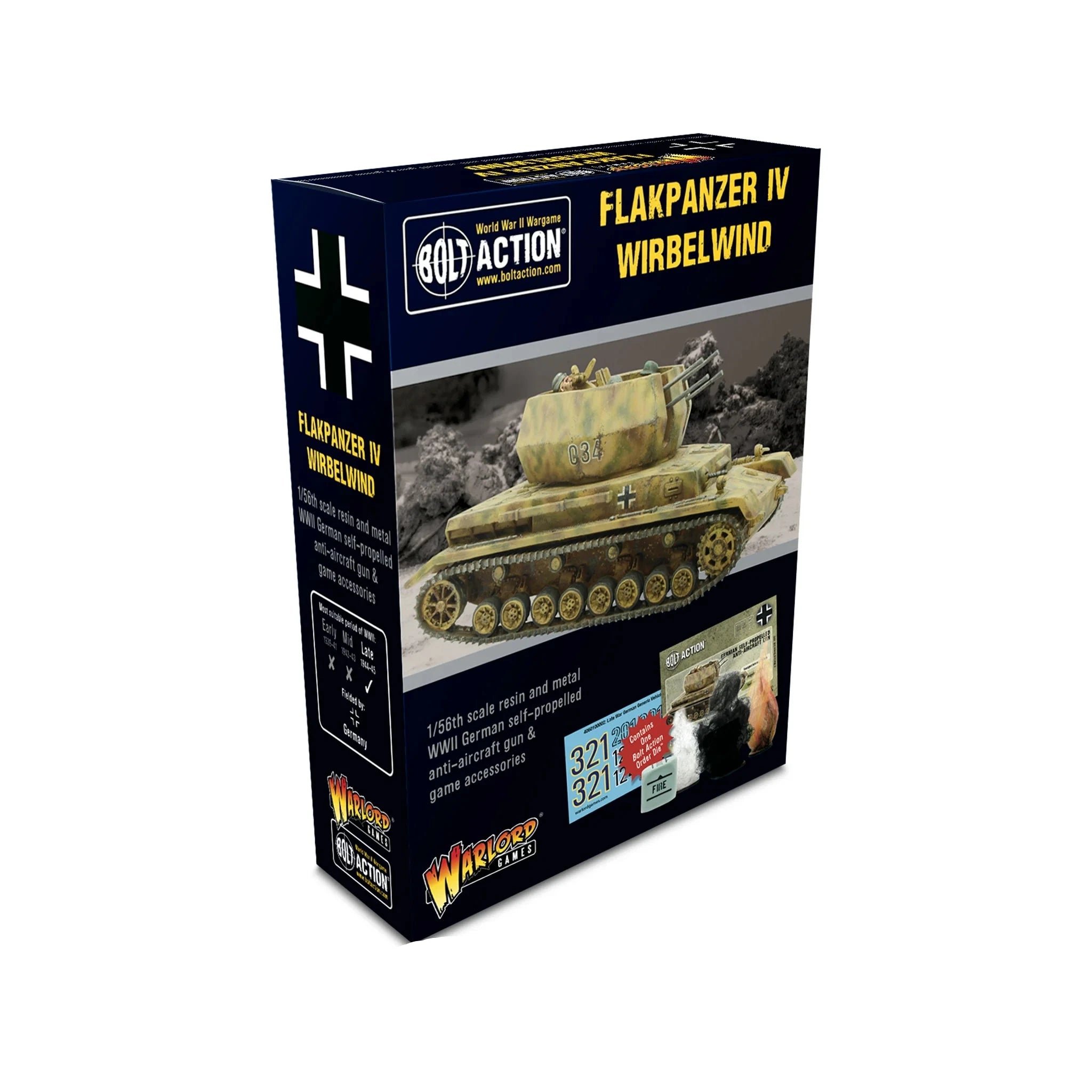 Bolt Action | German Flakpanzer IV Wirbelwind | 28mm Resin Metal Vehicle