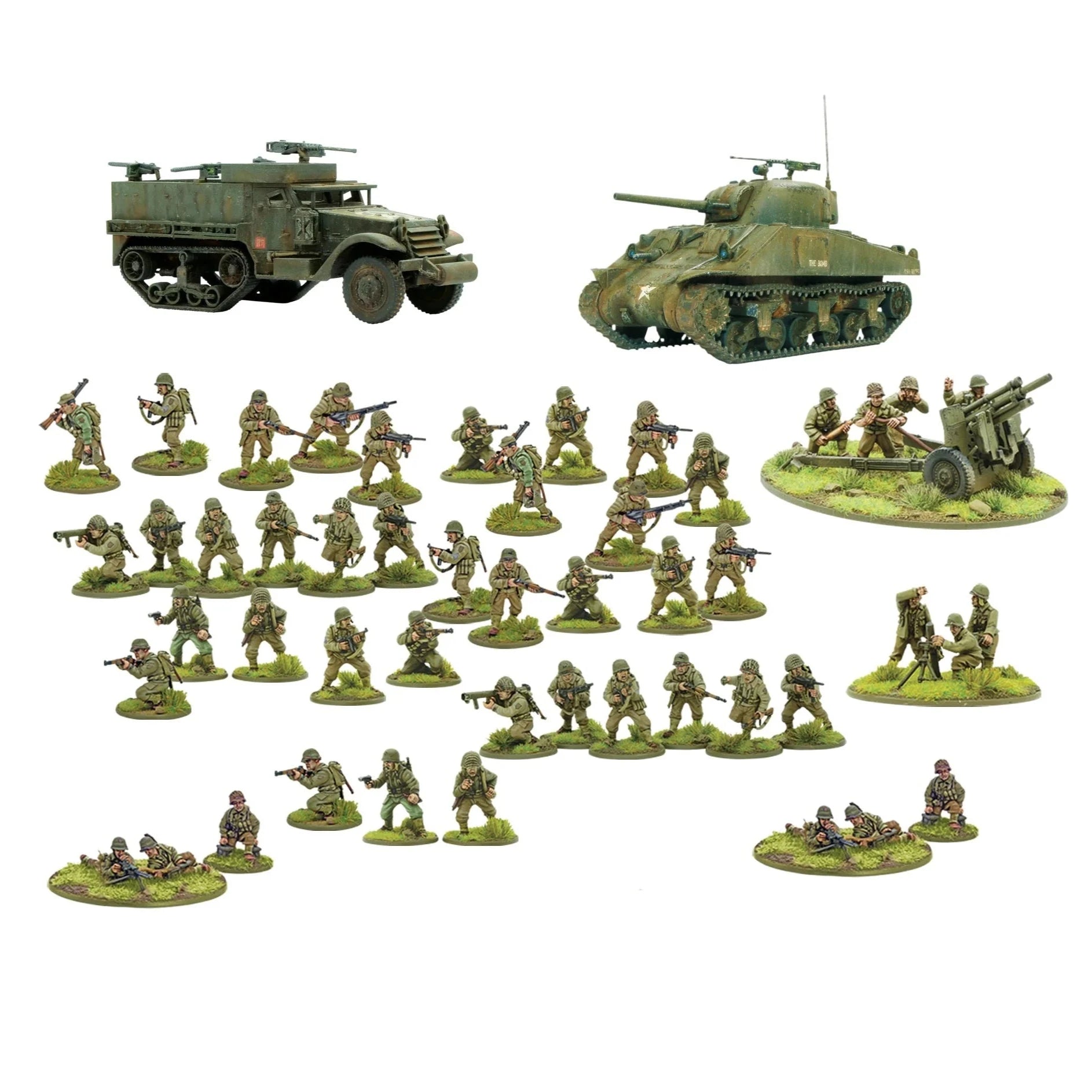 Bolt Action | USA | US Army | 28mm Plastic Starter | Warlord | Miniature Kingdoms