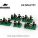 Brickskrieg | US | Infantry Unit | 1/100 Scale Blocks Bag Pack