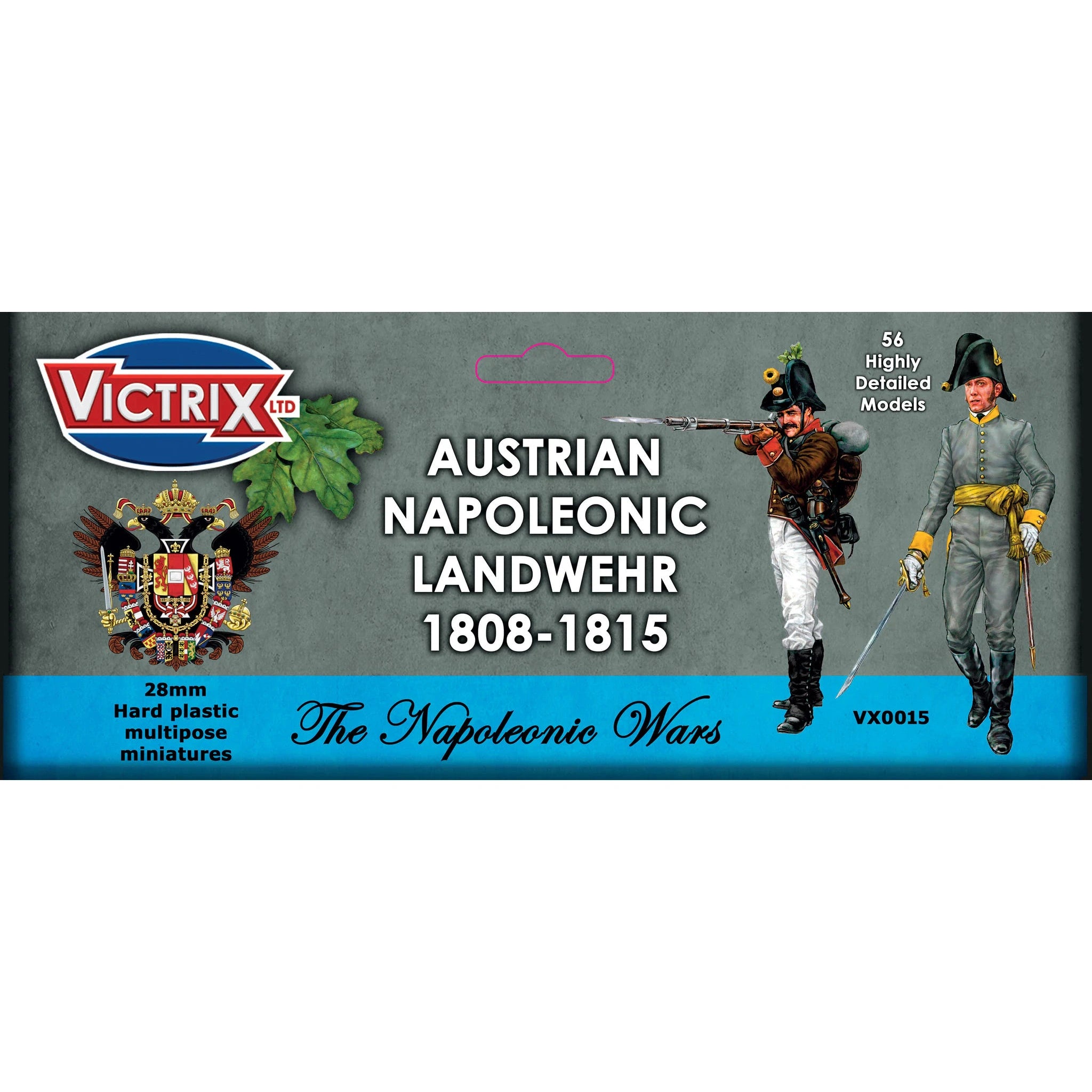 Victrix | Napoleonic Austrian Landwehr 1808-1815 | 28mm Plastic Unit | North Star Games | Miniature Kingdoms