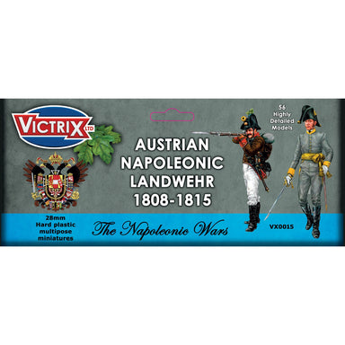 Victrix | Napoleonic Austrian Landwehr 1808-1815 | 28mm Plastic Unit | North Star Games | Miniature Kingdoms