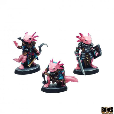 Reaper | Axolotl Heroes Reaper Bones Black | 28mm Plastic Blister Pack 44188