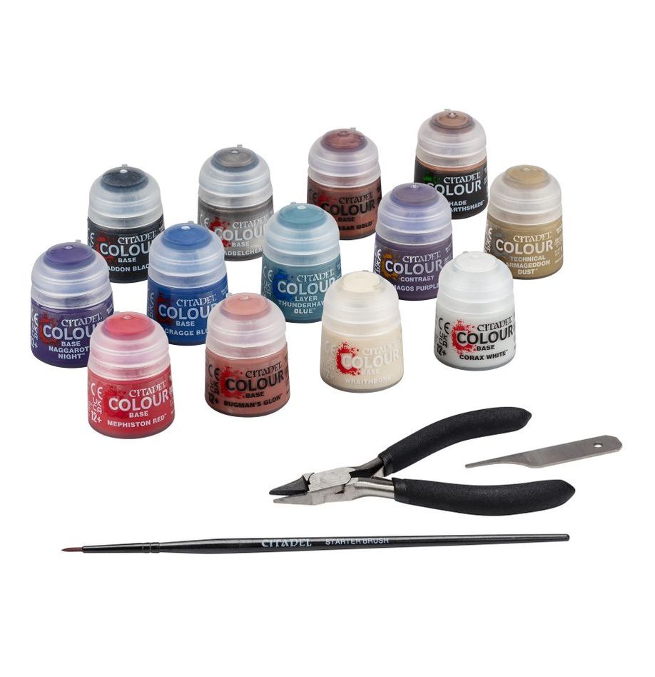 Games Workshop | W40k Warhammer 40000 | Paints and Tools Set | Citadel Paint Set