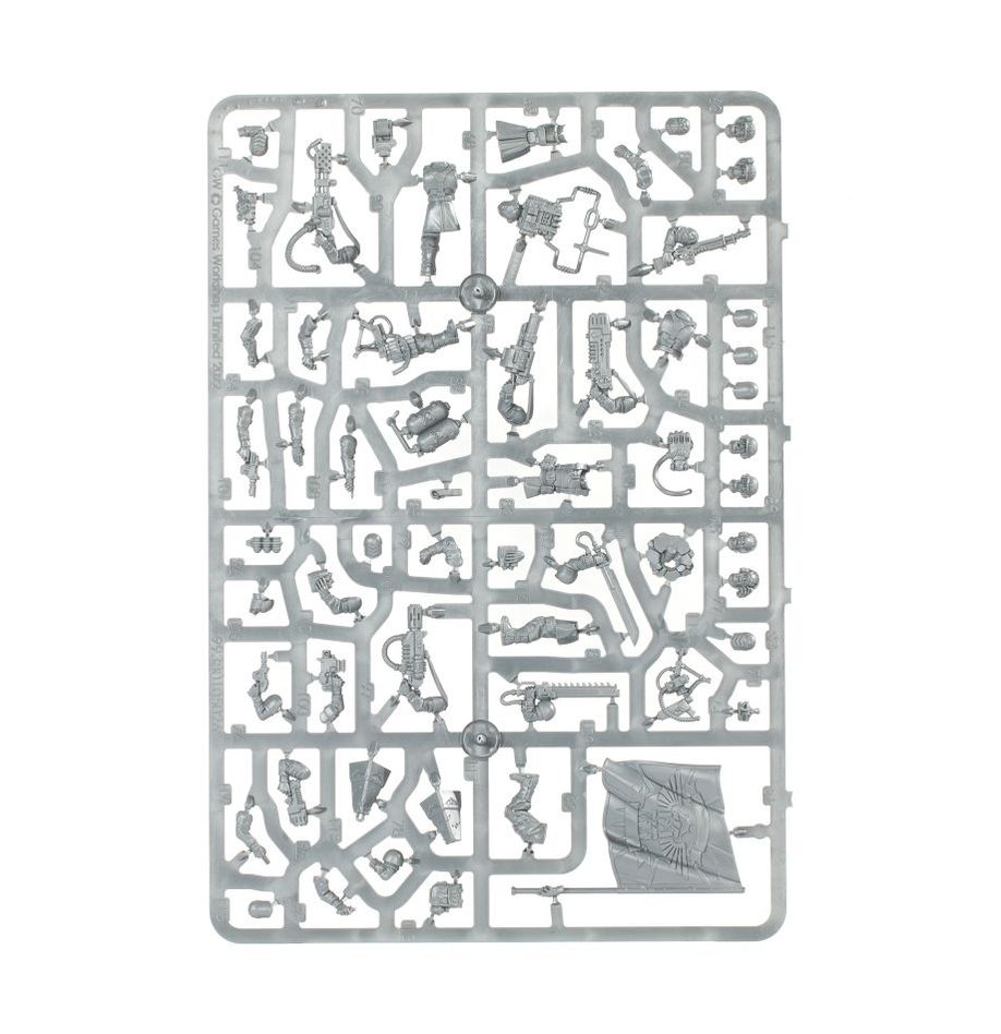 Warhammer 40,000 | Astra Militarum | Cadian Command Squad | Plastic Unit Box