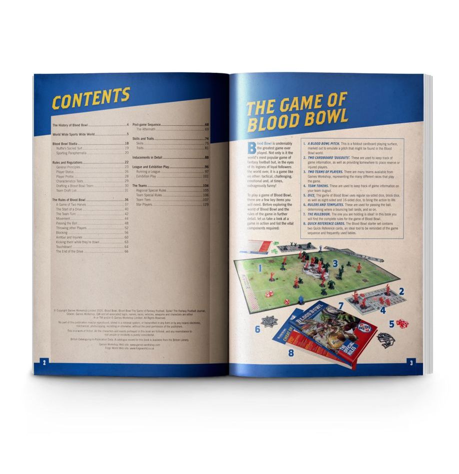 Blood Bowl | The Official Rules | Hardback Rulebook