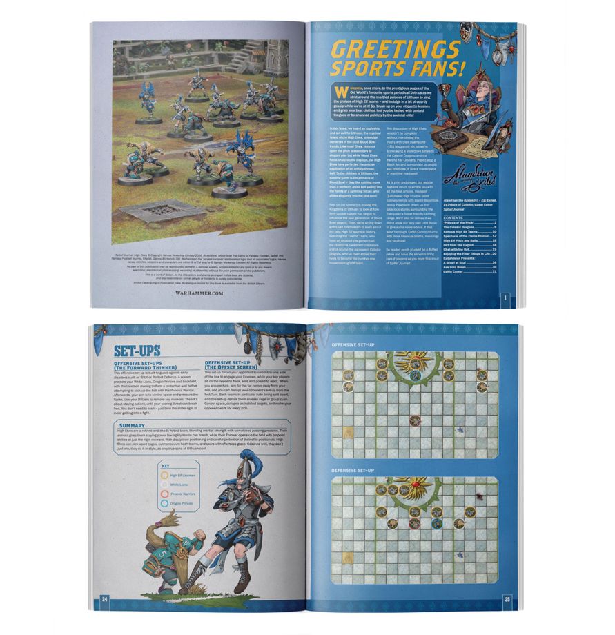 Blood Bowl | Spike Issue 21 High Elves | Softback Expansion Book