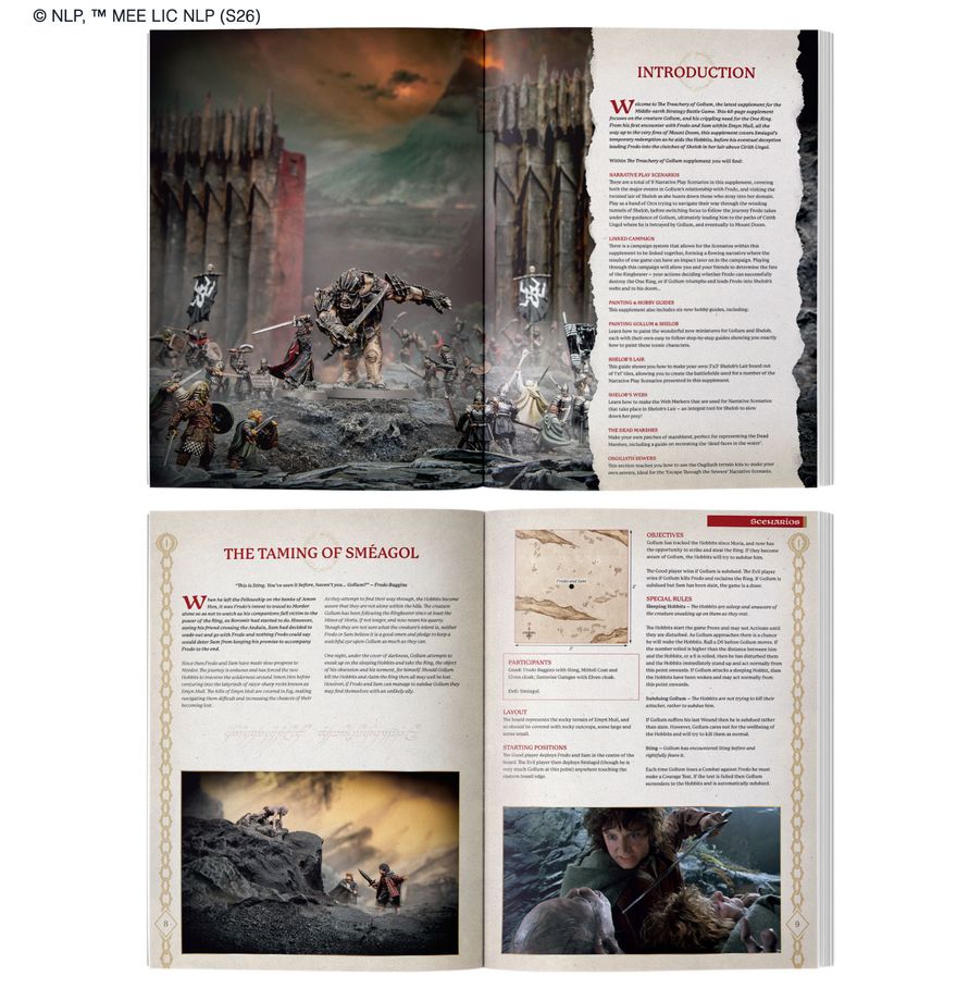 Middle Earth Strategy Battle Game | The Treachery of Gollum | Softback Sourcebook