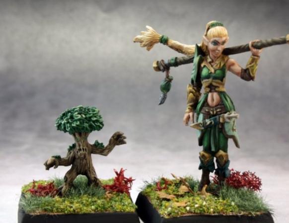 Reaper | Druid and Familiar Pathfinder | 28mm Metal Blister Pack