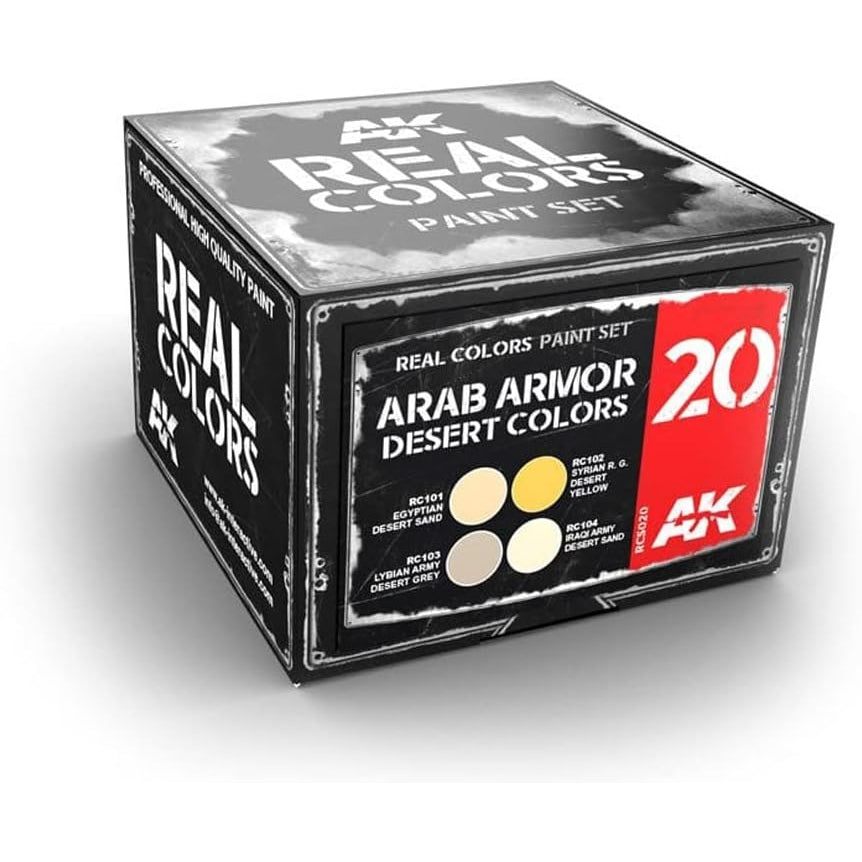 AK Interactive | Arab Modern Desert Colours | 17ml Paint Set | Element Games | Miniature Kingdoms