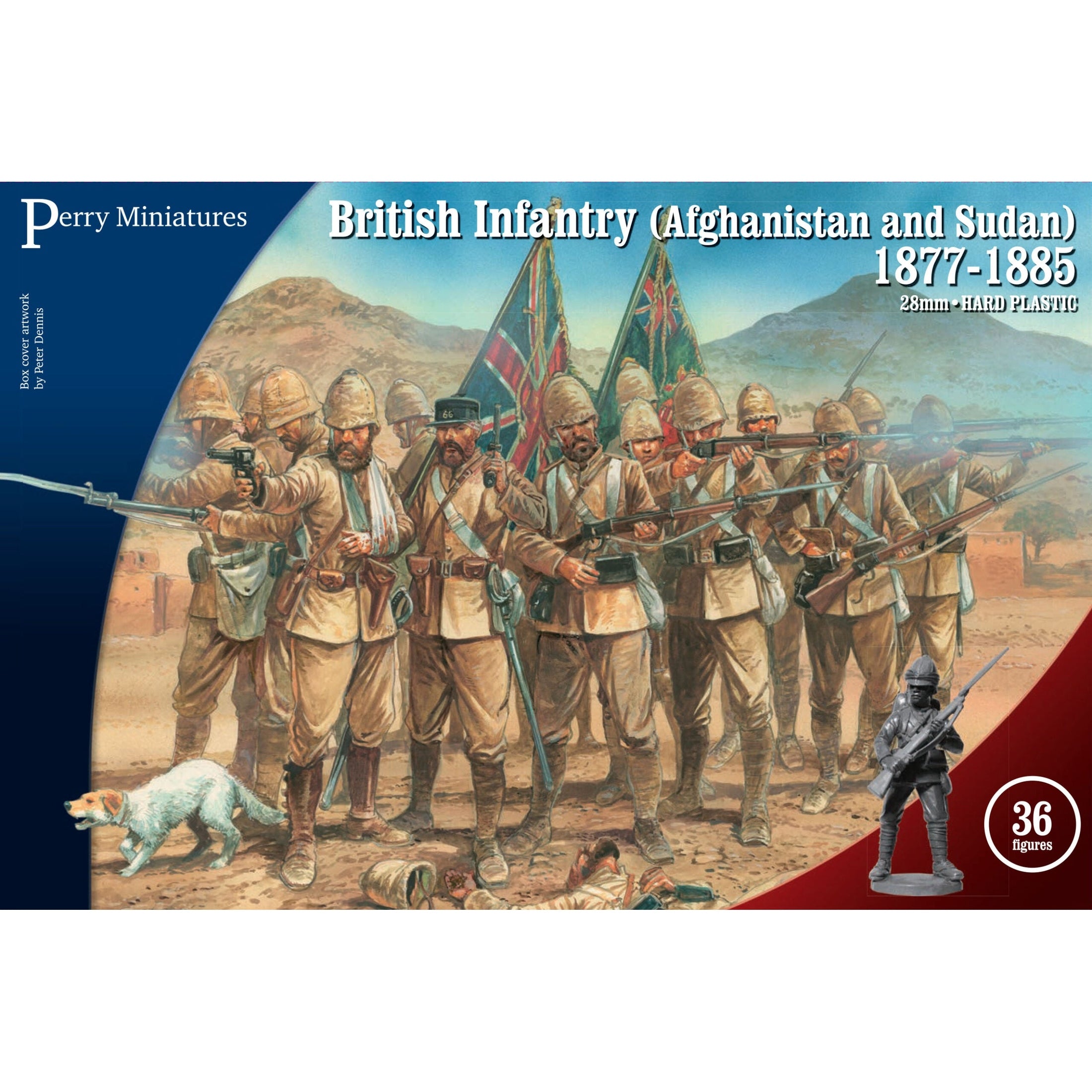 Perry Miniatures | Victoria Little Wars British Infantry Afghanistan & Sudan 1877-1885 | 28mm Plastic Unit | North Star Games | Miniature Kingdoms