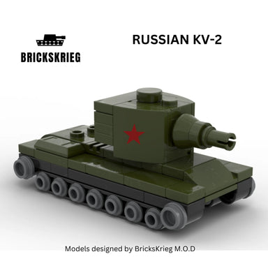 Brickskrieg | Russian | KV-2 | 1/100 Scale Blocks Model