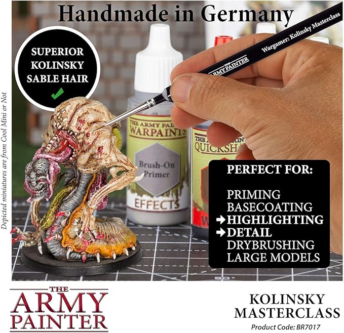 The Army Painter | Wargamer Kolinsky Sable Masterclass | Sable Brush | BR7017