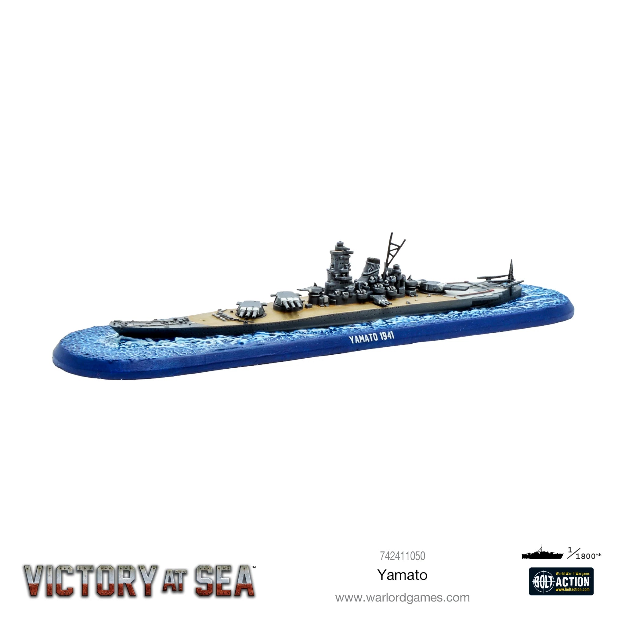 Victory At Sea | Yamato Japanese Battleship | 1/1800th Resin Unit