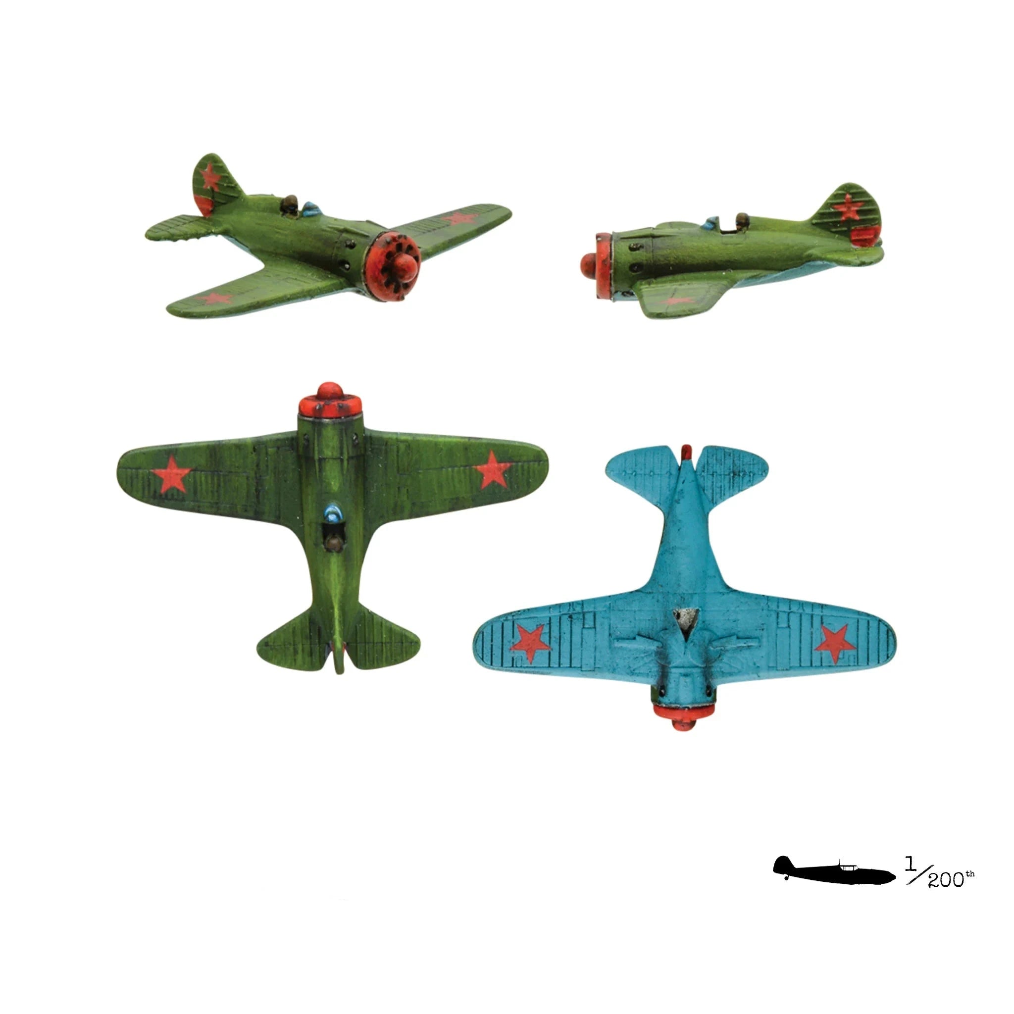 Blood Red Skies | Polikarpov I-16 Squadron | 1/200th Resin Unit